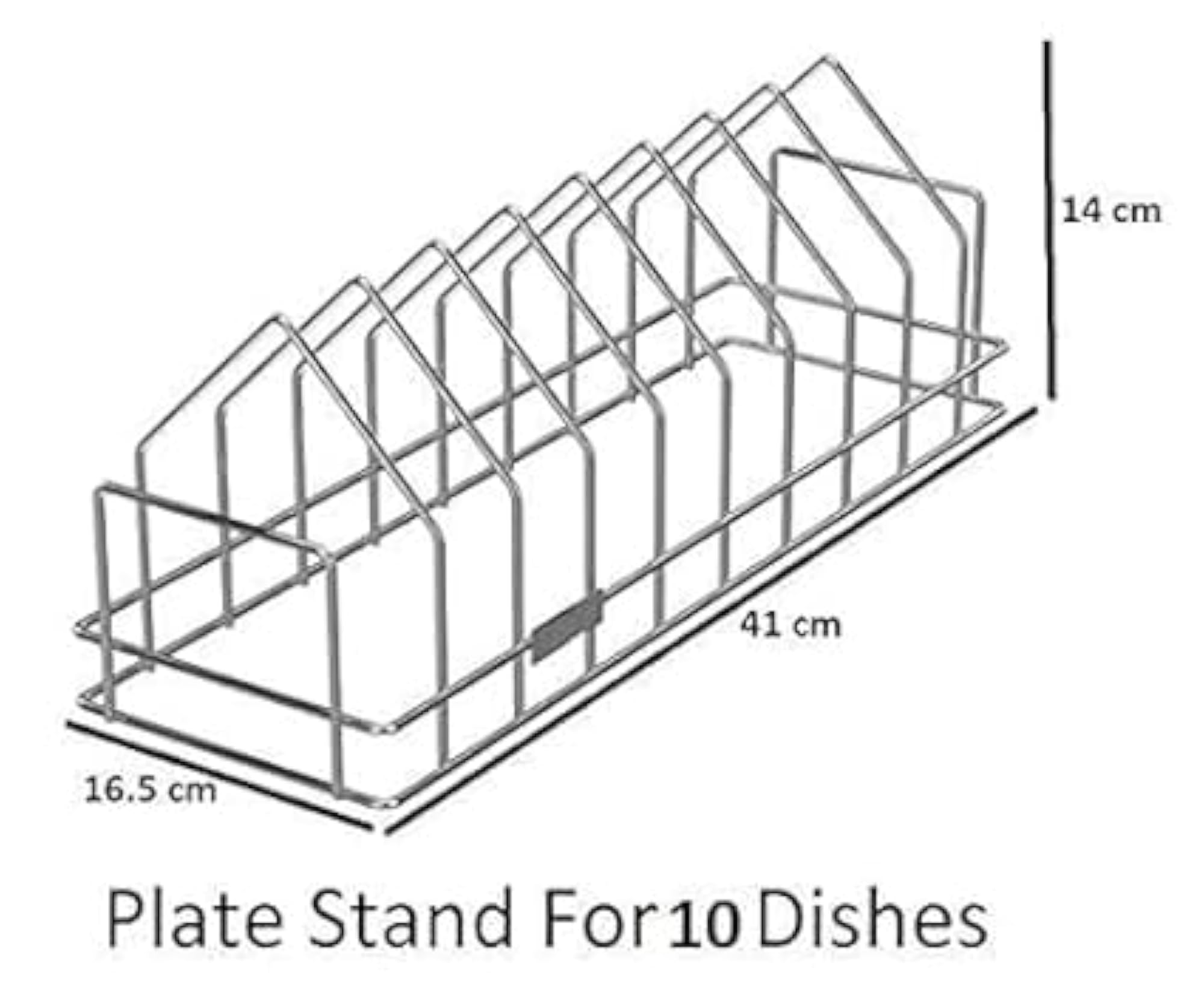 Chrome Plated Stainless Steel Dish Rack Holder
